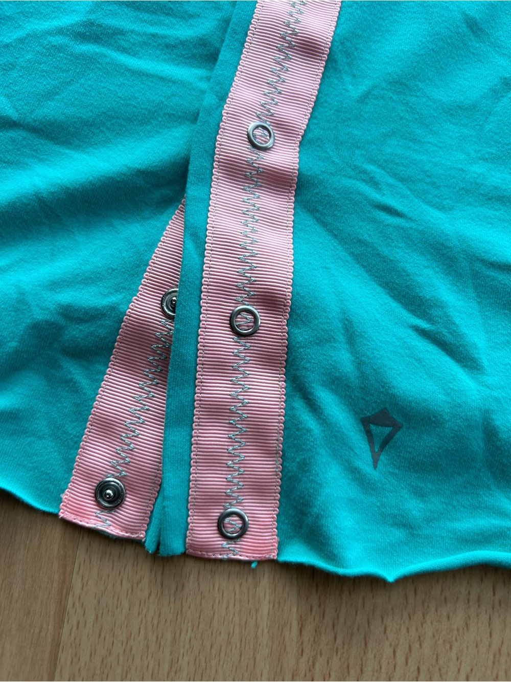 Ivivva Teal infinity scarf/wrap with Snap Details
